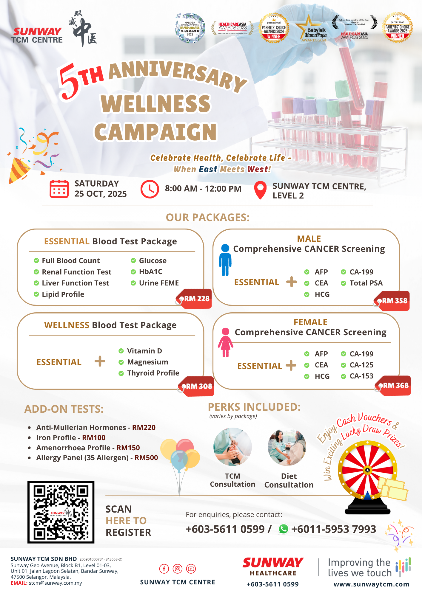 Sunway TCM Centre 5th Anniversary Wellness Campaign | Health Screening ...